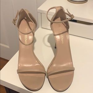 Stuart Weitzman Nudist Sandal in Adobe- Size 10